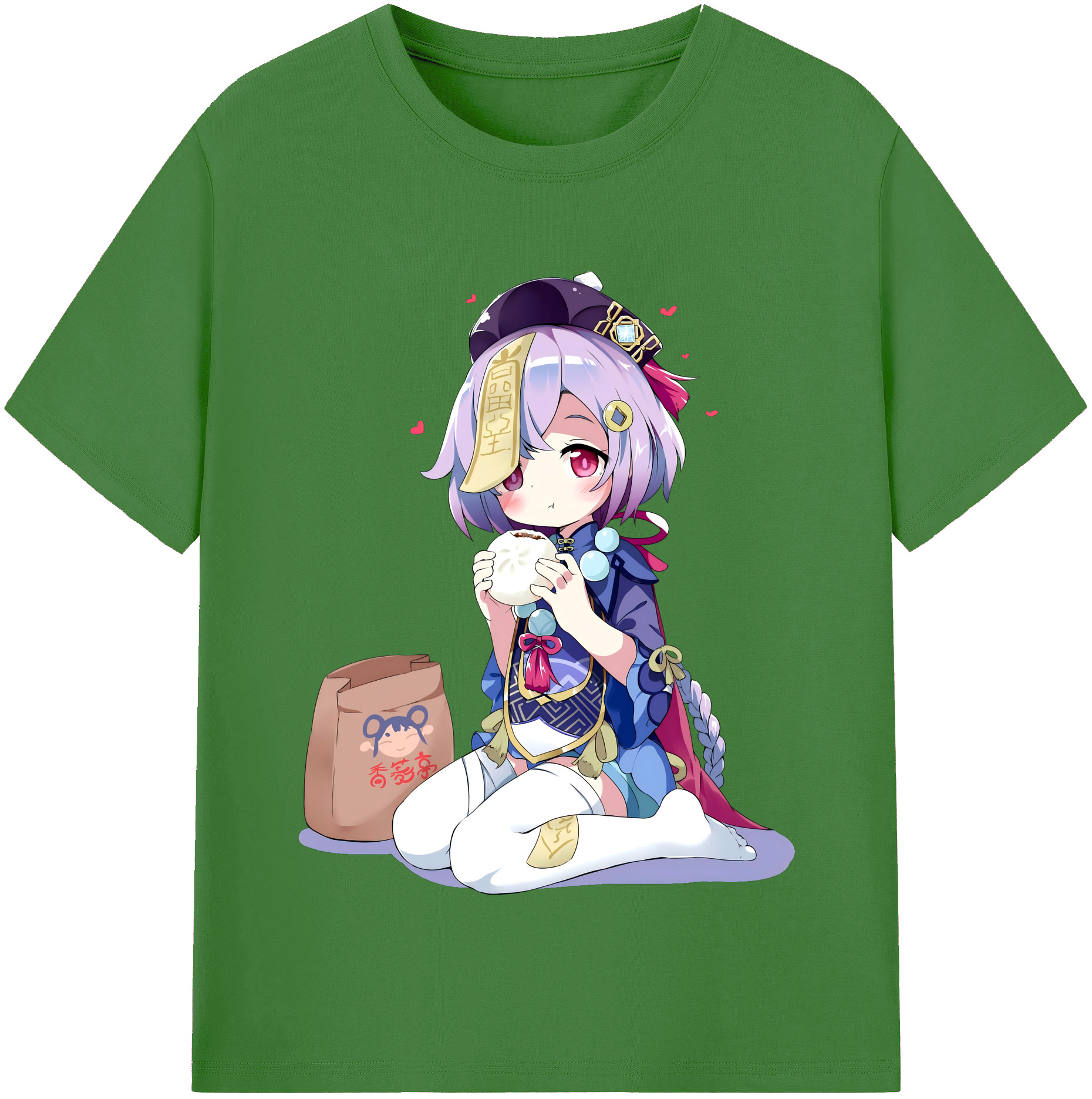 げんし神 七七 なな  genshin Nana レディースカジュアルプリントTシャツ（綿100％）